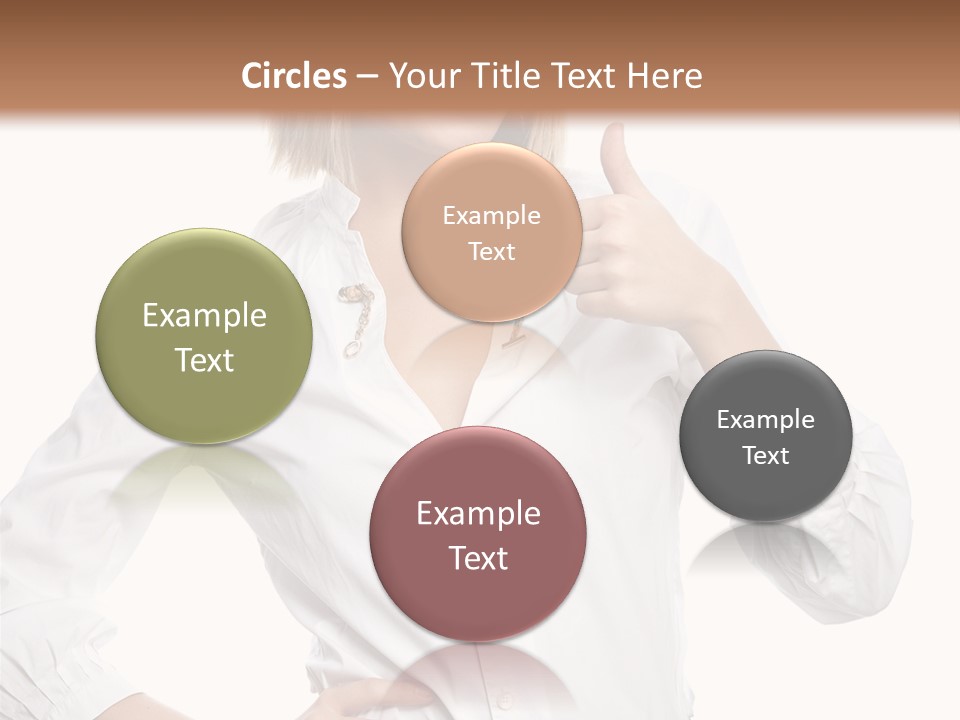 Businessperson Model Hands PowerPoint Template