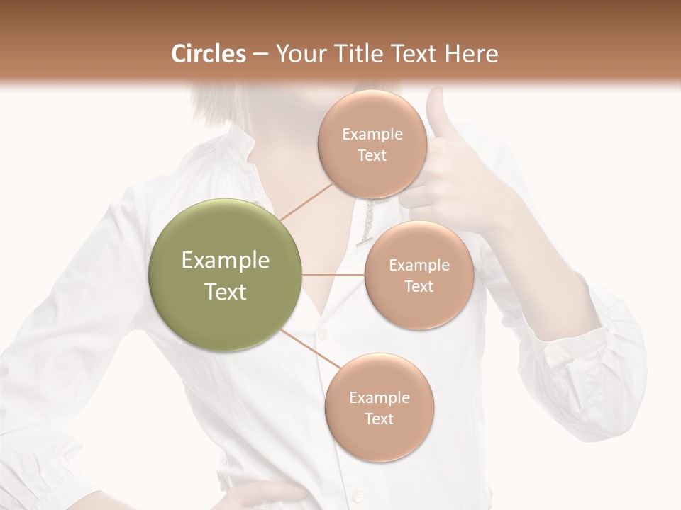 Businessperson Model Hands PowerPoint Template