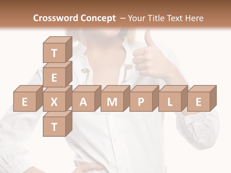 Businessperson Model Hands PowerPoint Template