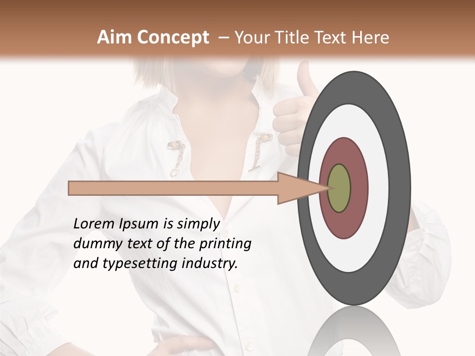 Businessperson Model Hands PowerPoint Template