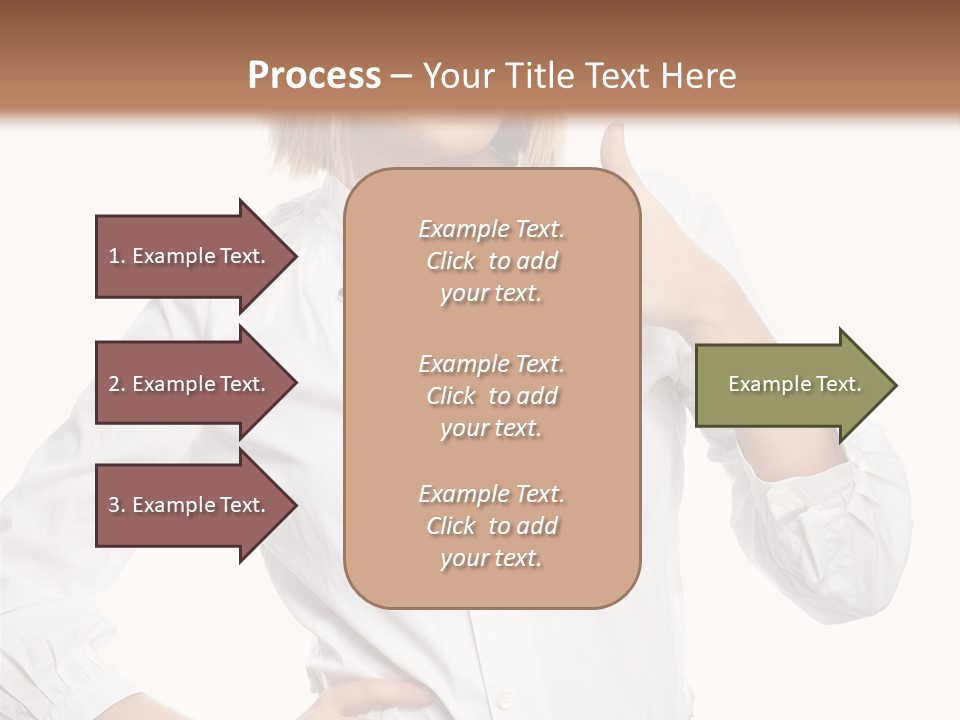 Businessperson Model Hands PowerPoint Template