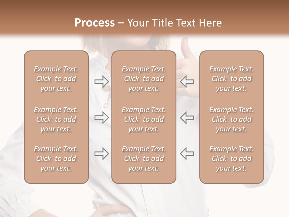 Businessperson Model Hands PowerPoint Template