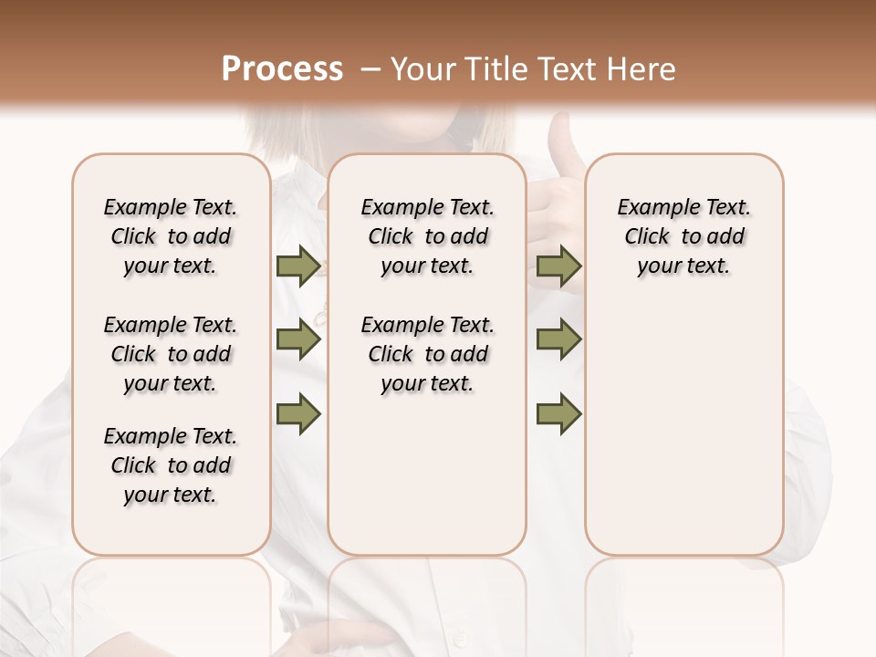 Businessperson Model Hands PowerPoint Template