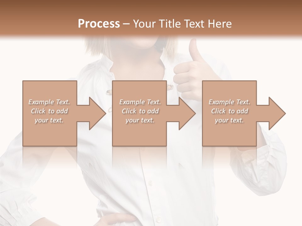 Businessperson Model Hands PowerPoint Template