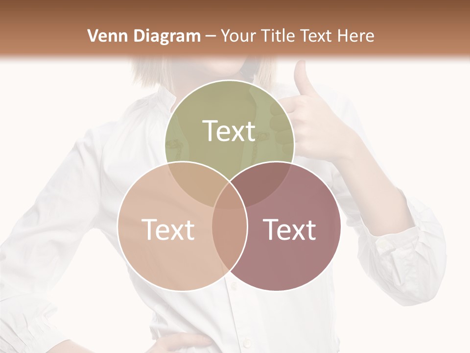 Businessperson Model Hands PowerPoint Template