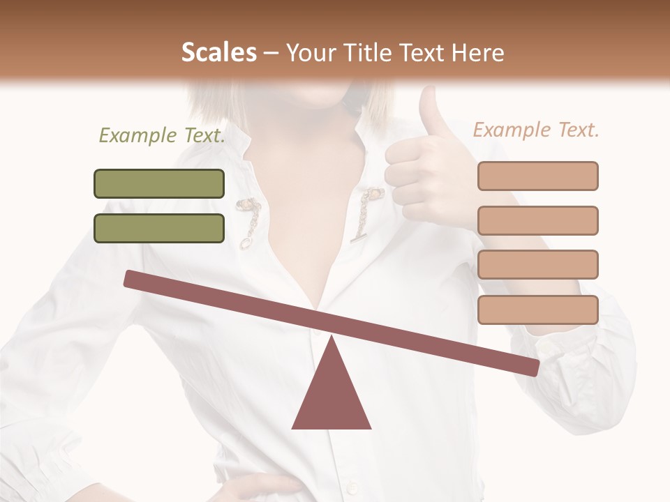 Businessperson Model Hands PowerPoint Template