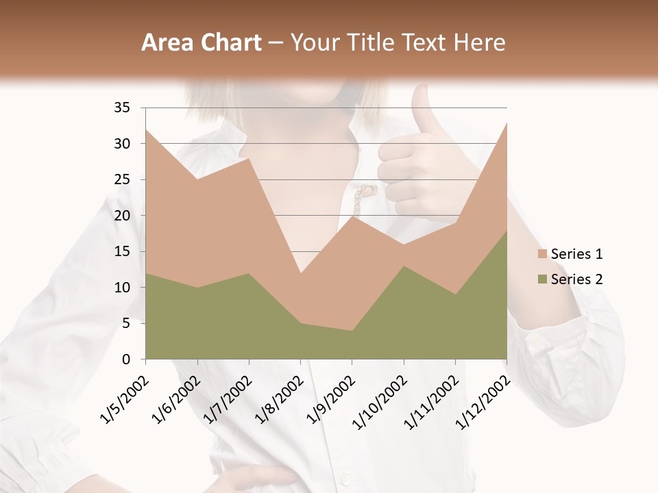 Businessperson Model Hands PowerPoint Template