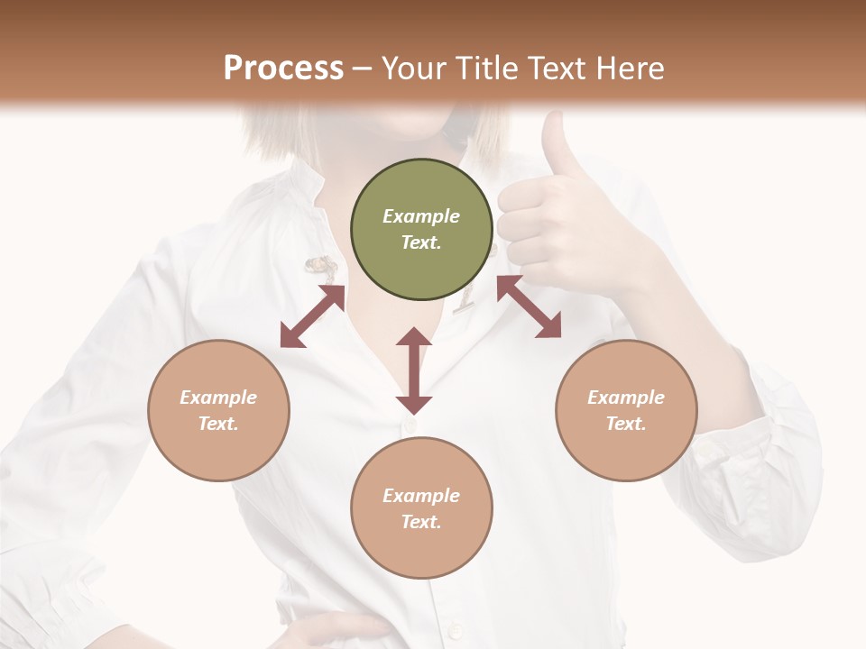 Businessperson Model Hands PowerPoint Template