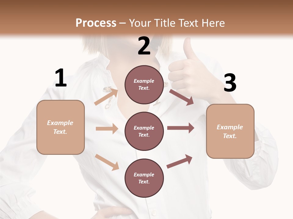 Businessperson Model Hands PowerPoint Template