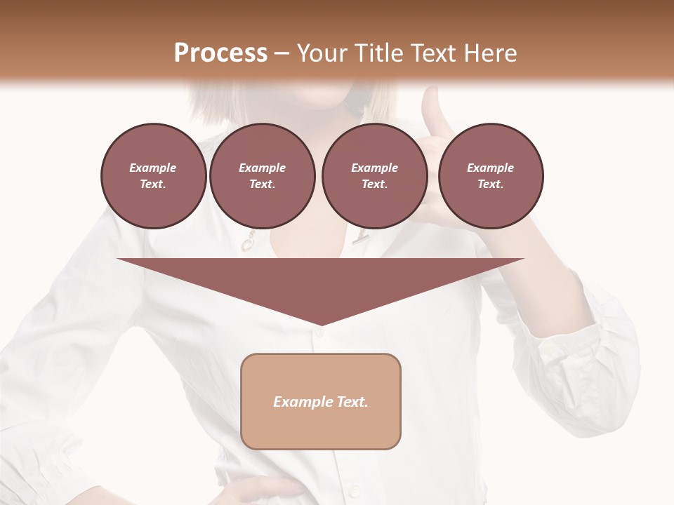 Businessperson Model Hands PowerPoint Template