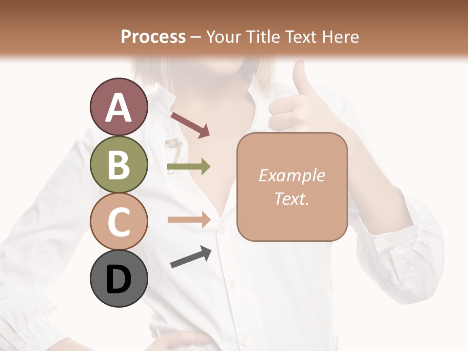 Businessperson Model Hands PowerPoint Template