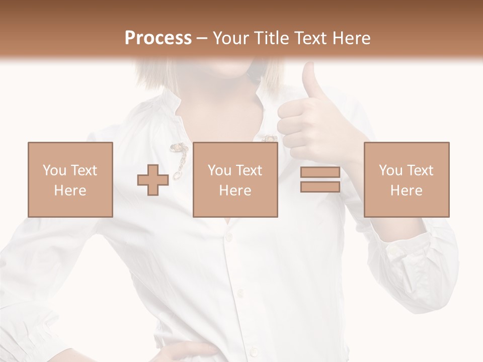 Businessperson Model Hands PowerPoint Template