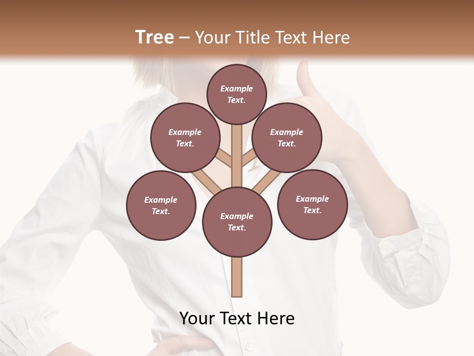 Businessperson Model Hands PowerPoint Template