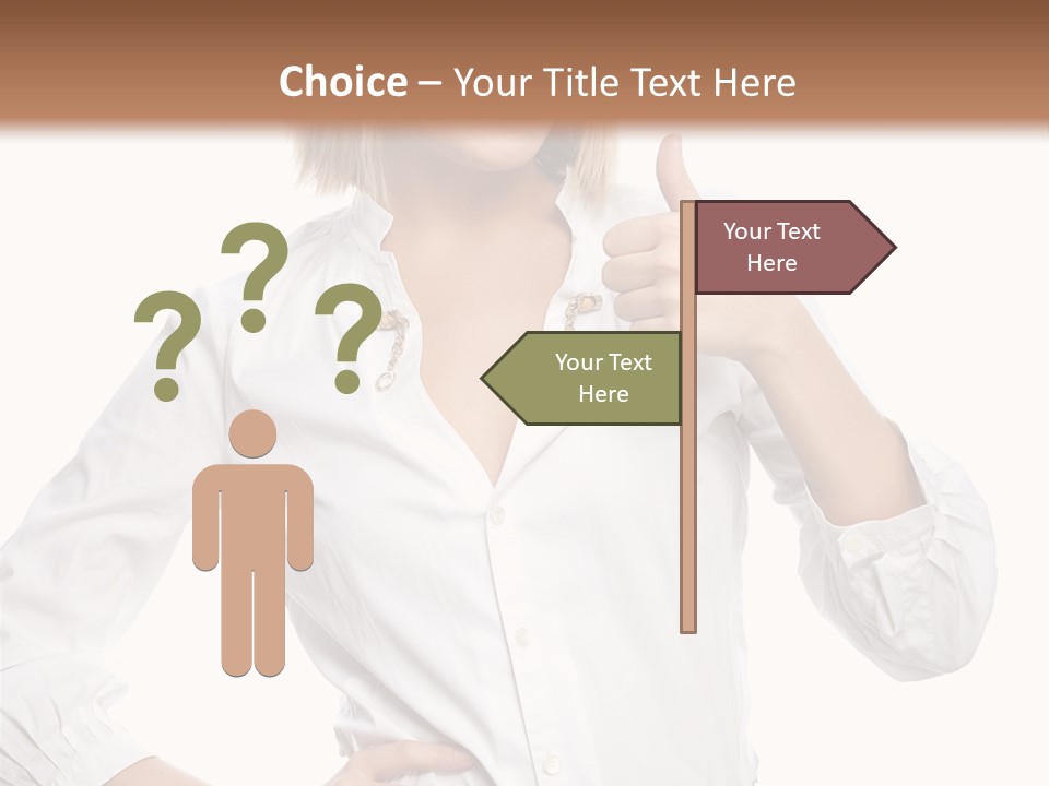 Businessperson Model Hands PowerPoint Template