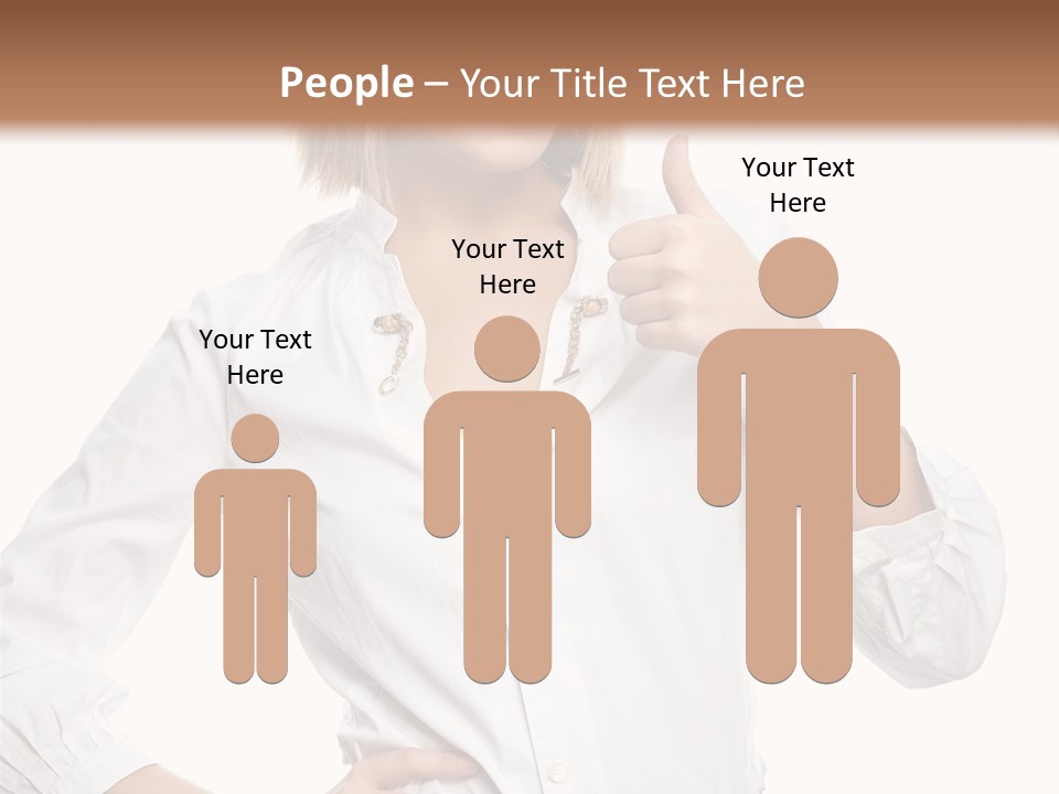 Businessperson Model Hands PowerPoint Template