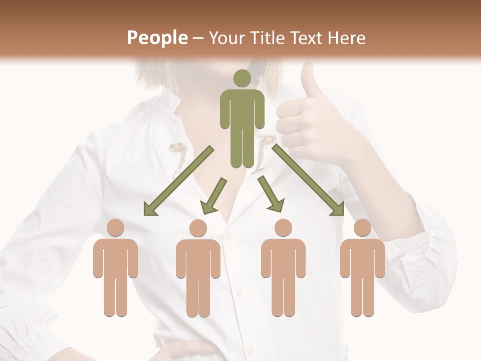 Businessperson Model Hands PowerPoint Template