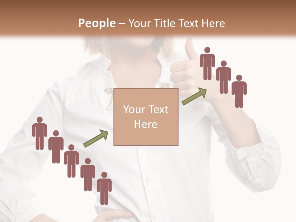 Businessperson Model Hands PowerPoint Template