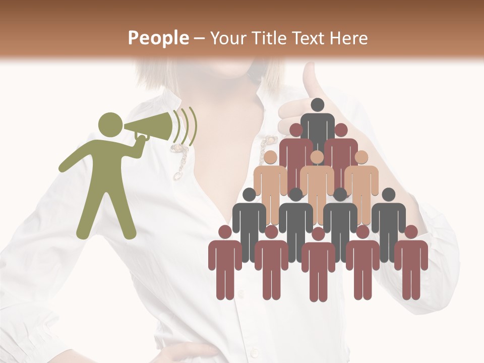 Businessperson Model Hands PowerPoint Template