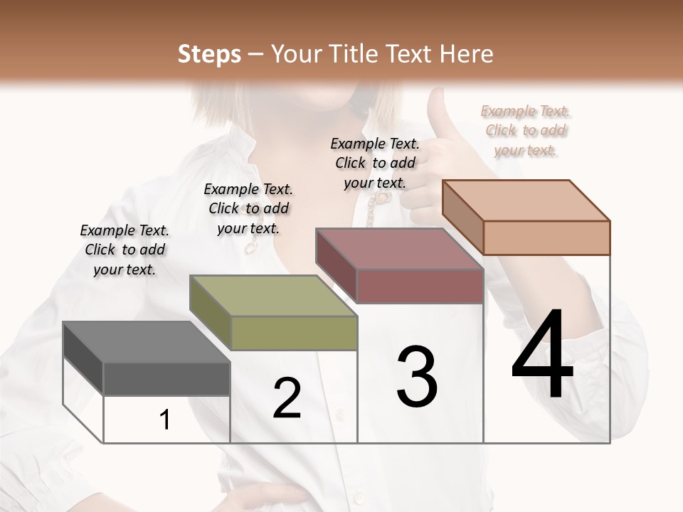 Businessperson Model Hands PowerPoint Template