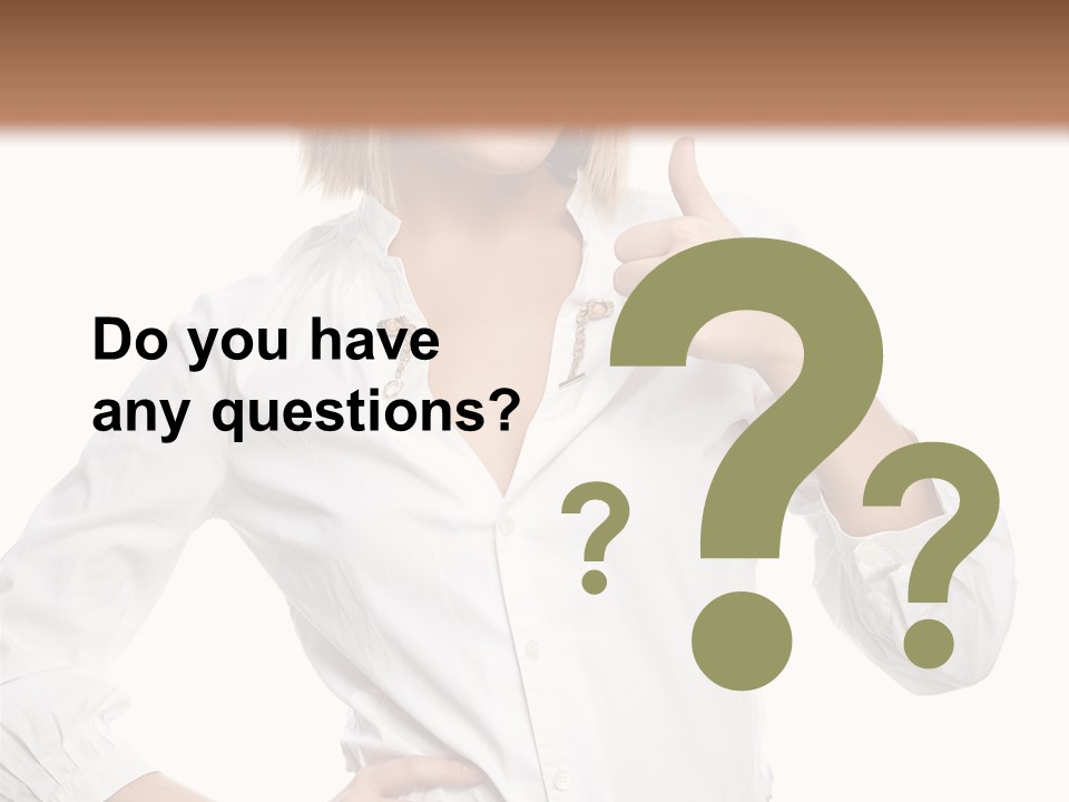 Businessperson Model Hands PowerPoint Template