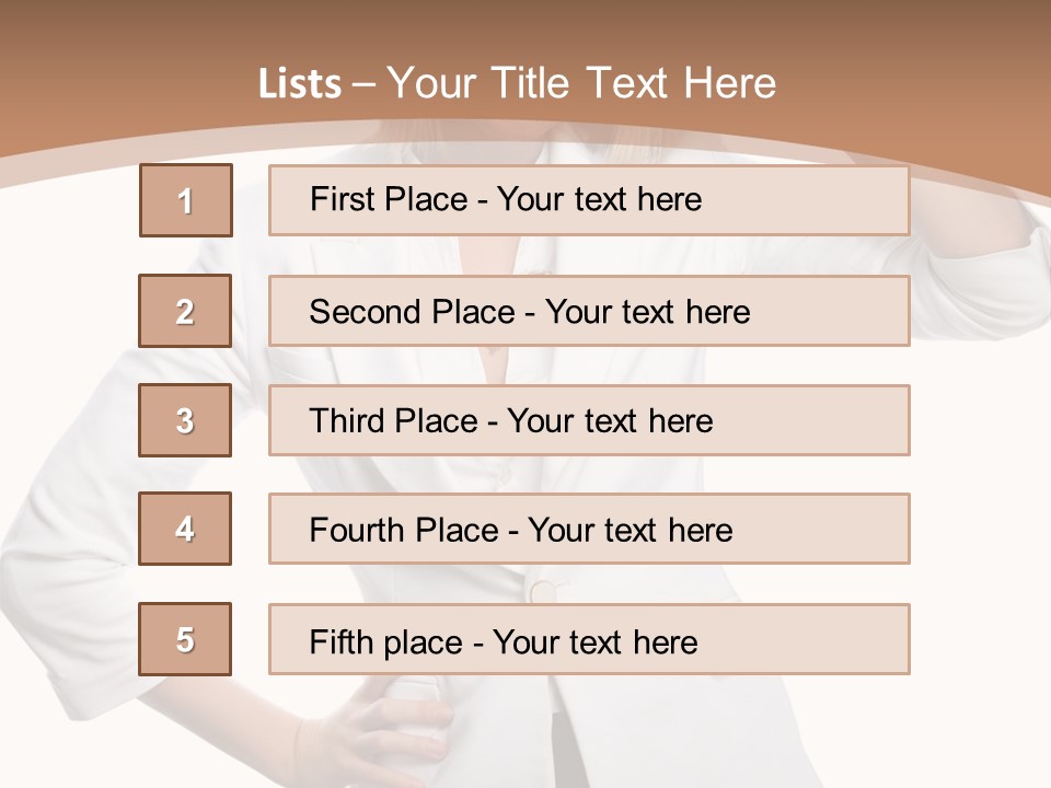 Health Happiness Woman PowerPoint Template