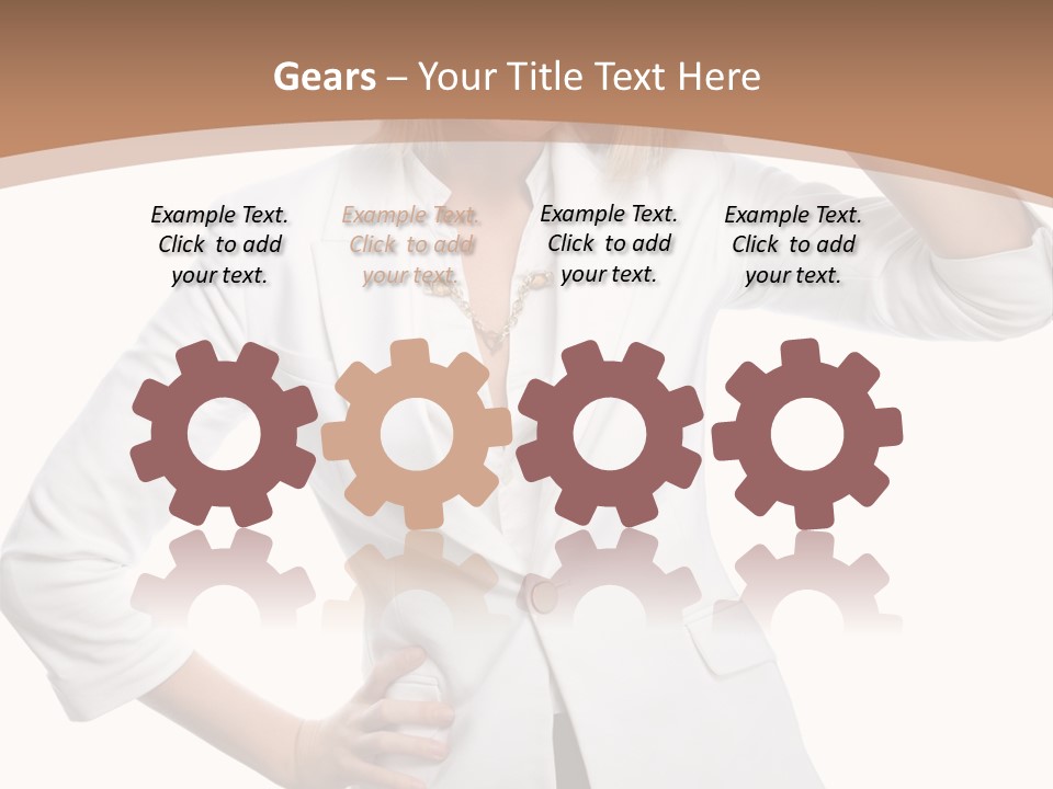 Health Happiness Woman PowerPoint Template