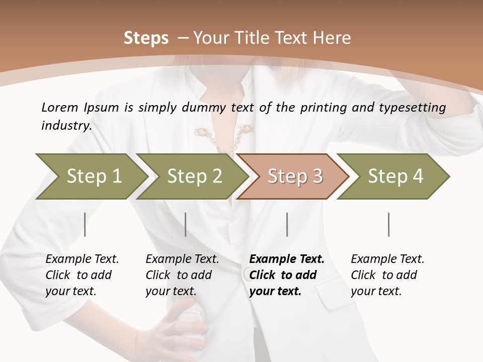 Health Happiness Woman PowerPoint Template