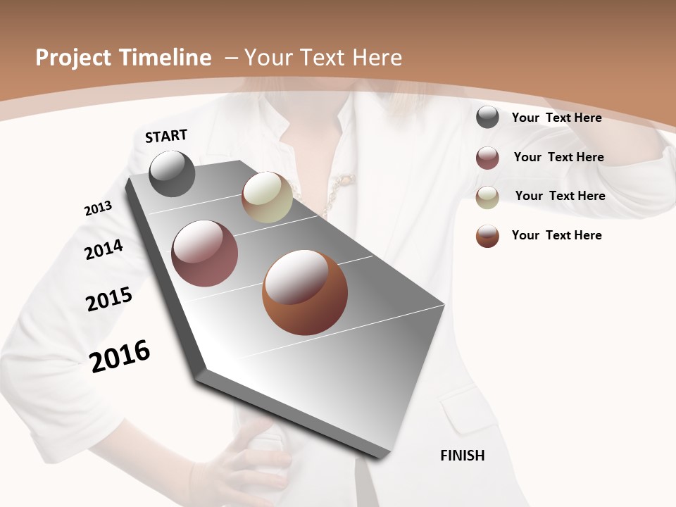 Health Happiness Woman PowerPoint Template