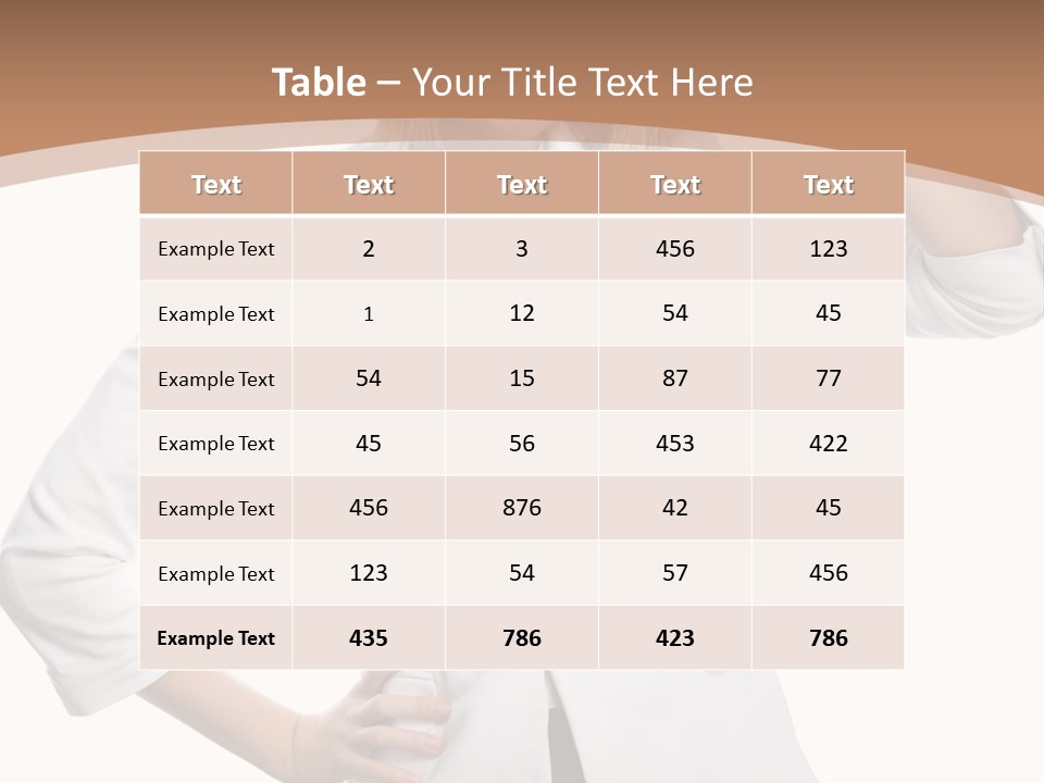 Health Happiness Woman PowerPoint Template