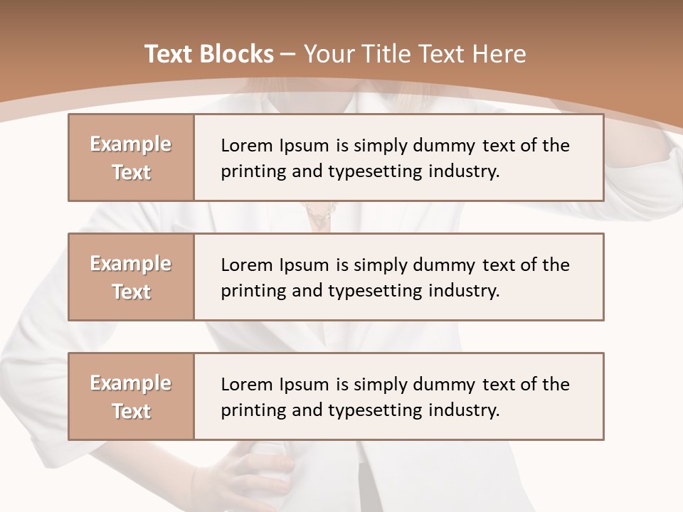 Health Happiness Woman PowerPoint Template