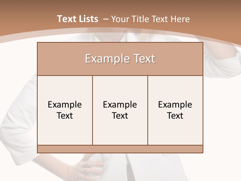 Health Happiness Woman PowerPoint Template