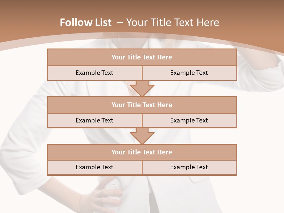 Health Happiness Woman PowerPoint Template