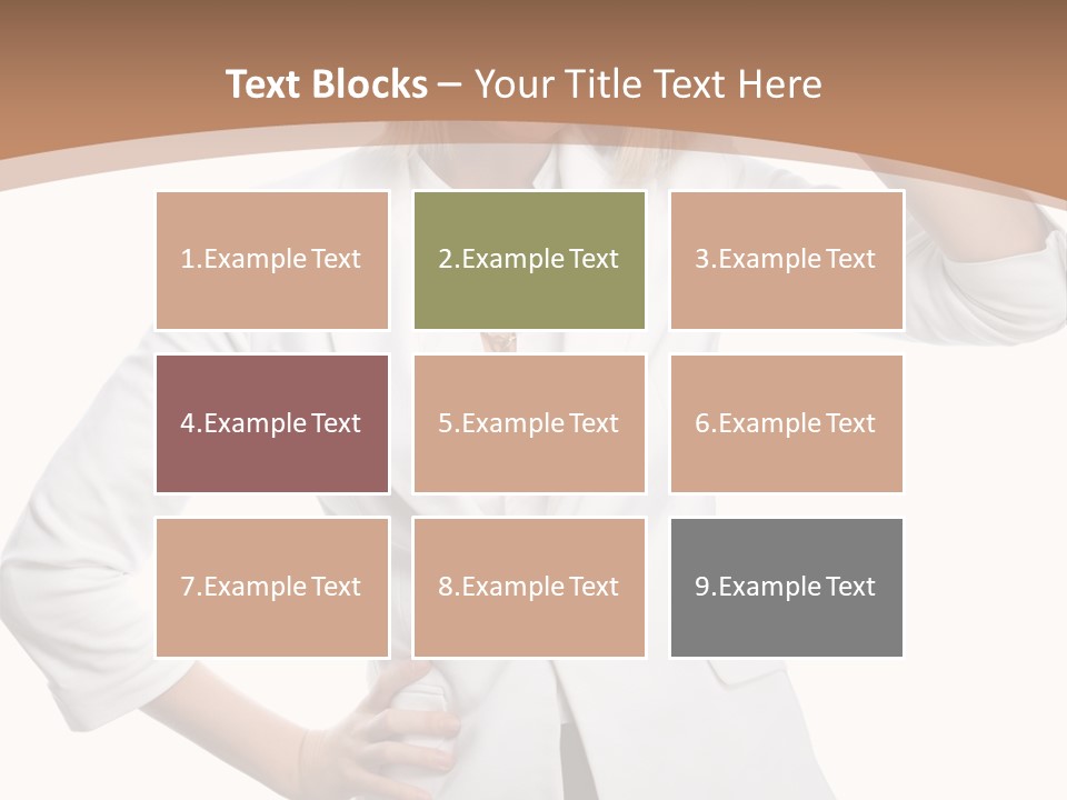 Health Happiness Woman PowerPoint Template