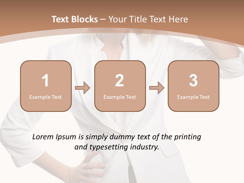 Health Happiness Woman PowerPoint Template