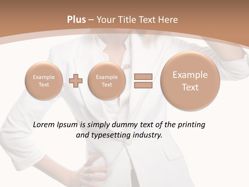 Health Happiness Woman PowerPoint Template