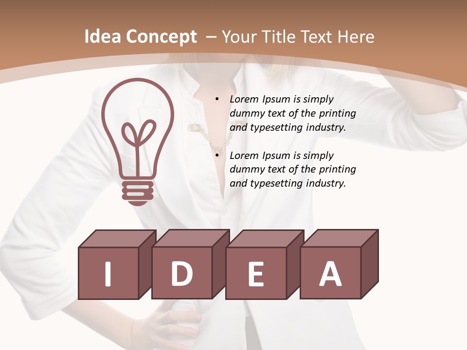 Health Happiness Woman PowerPoint Template