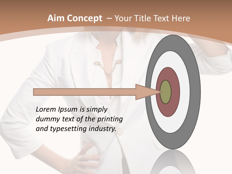 Health Happiness Woman PowerPoint Template