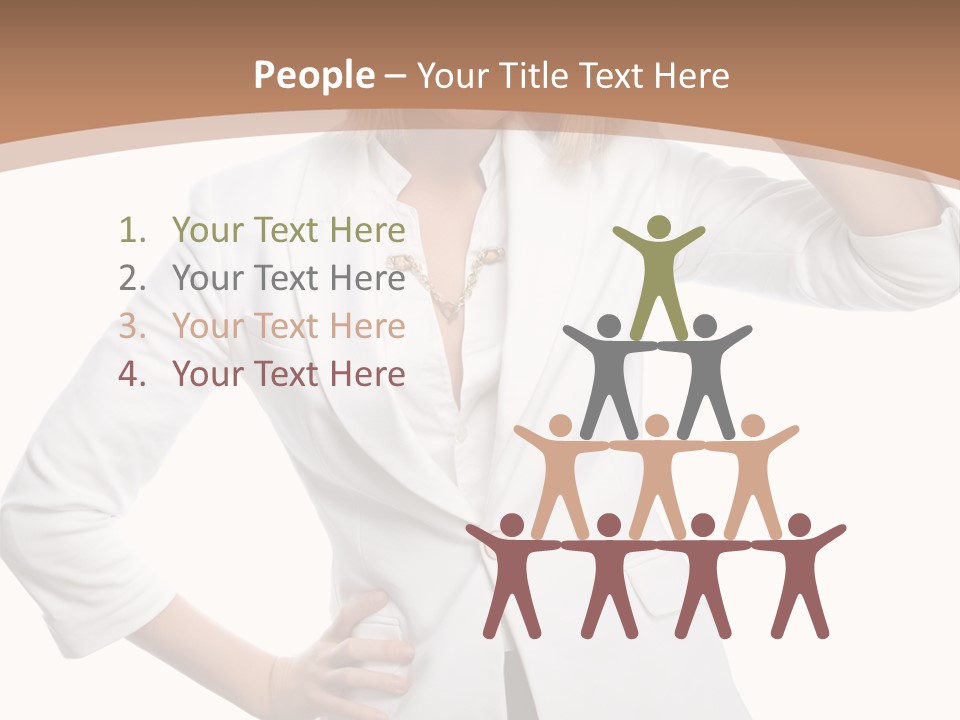 Health Happiness Woman PowerPoint Template