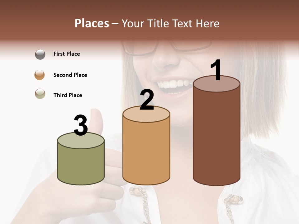 Successful Corporate Smiling PowerPoint Template