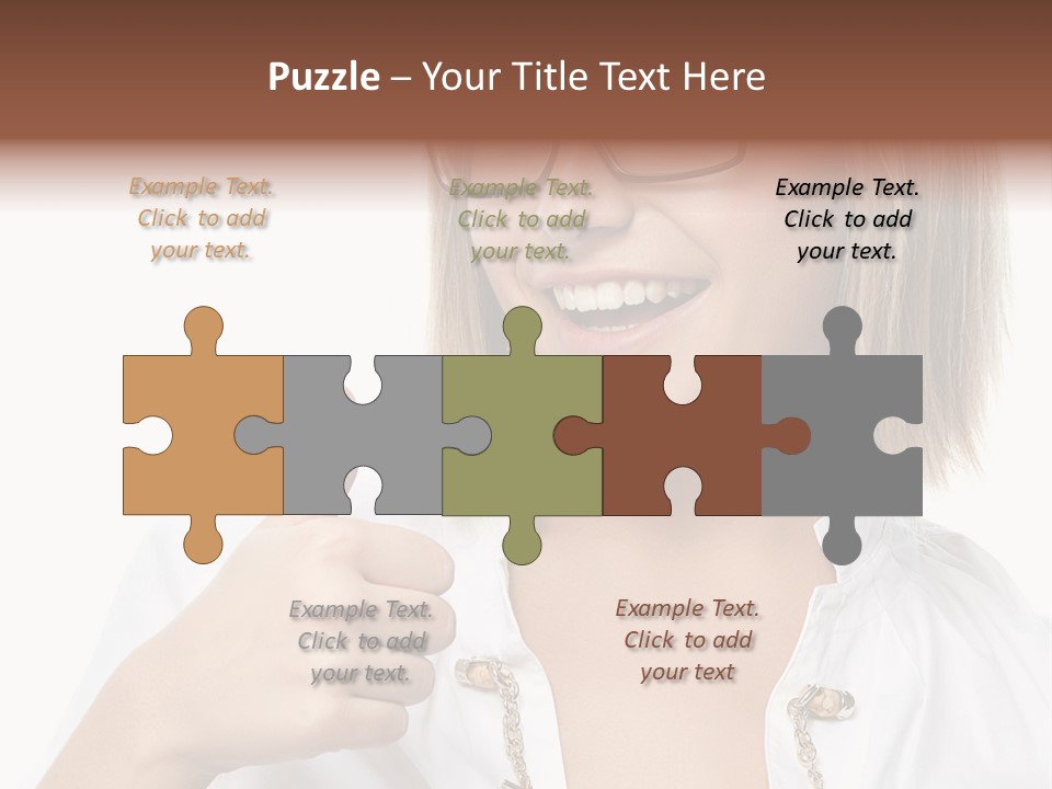 Successful Corporate Smiling PowerPoint Template