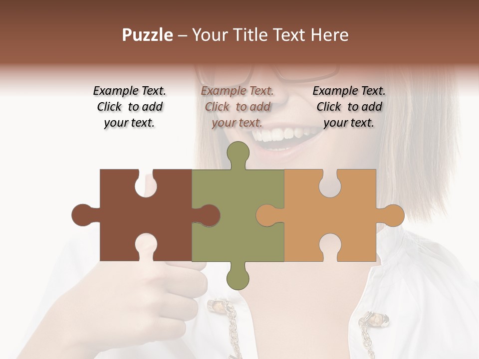 Successful Corporate Smiling PowerPoint Template