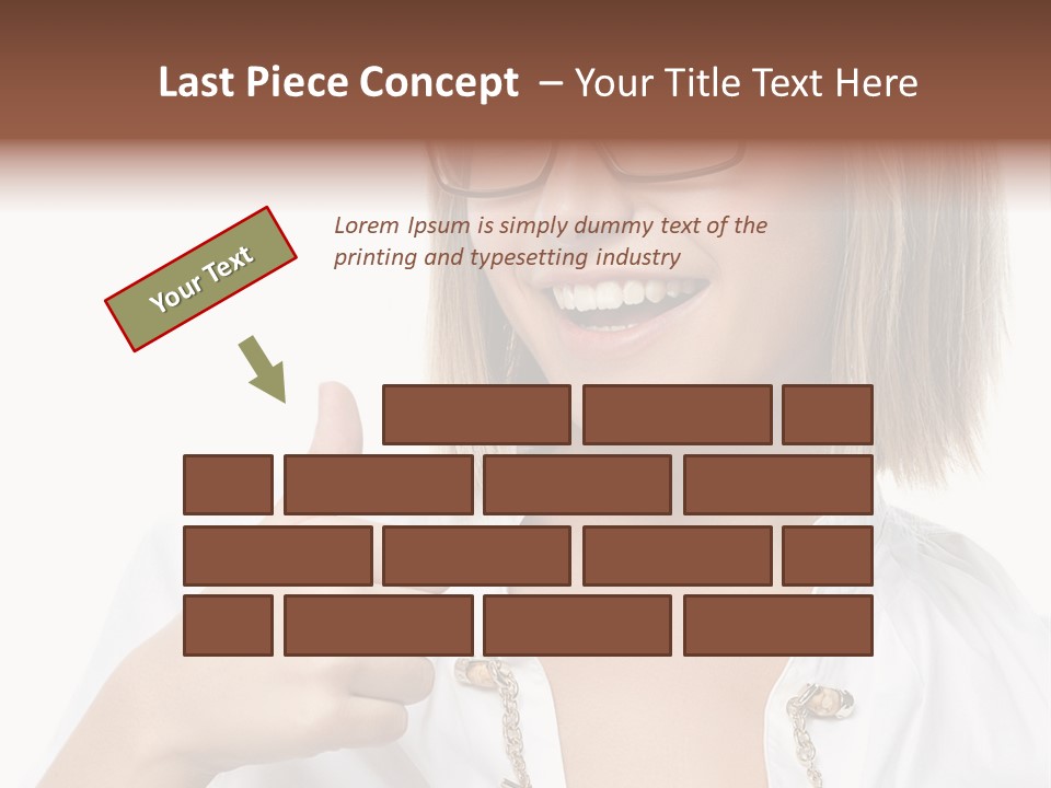 Successful Corporate Smiling PowerPoint Template