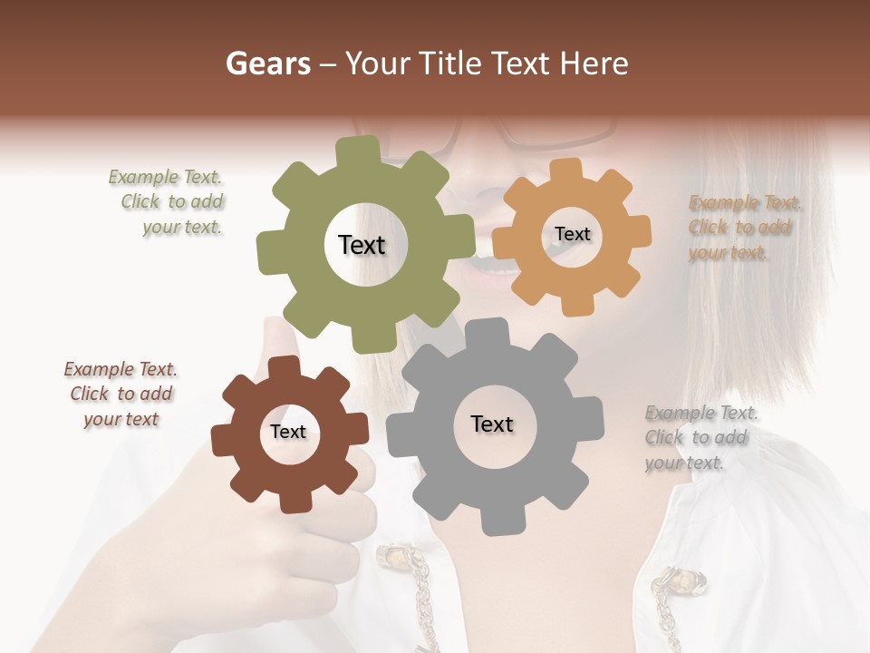 Successful Corporate Smiling PowerPoint Template