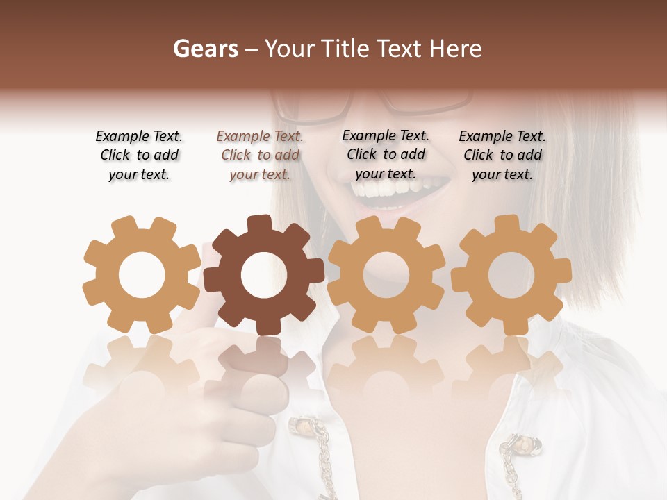 Successful Corporate Smiling PowerPoint Template