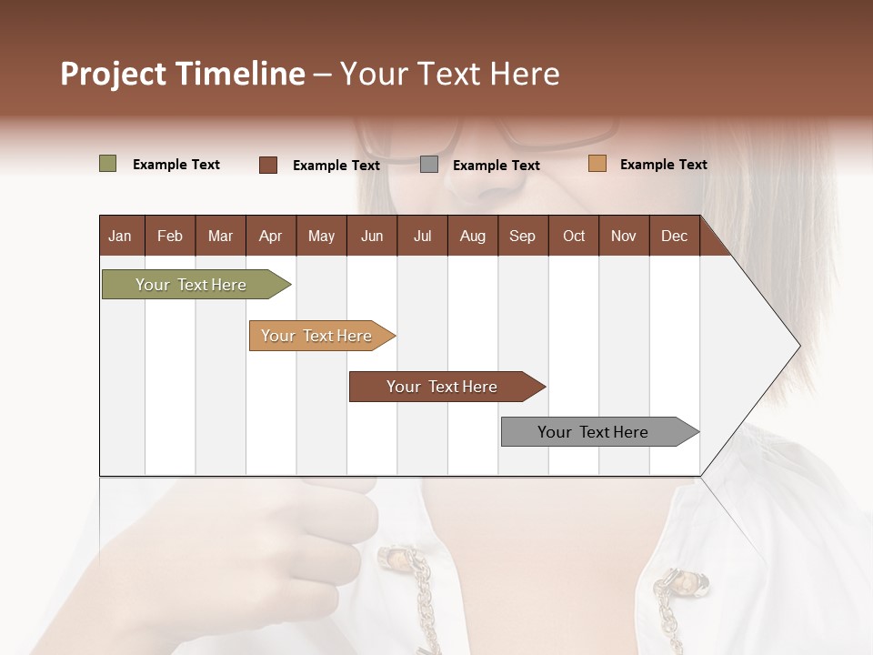 Successful Corporate Smiling PowerPoint Template