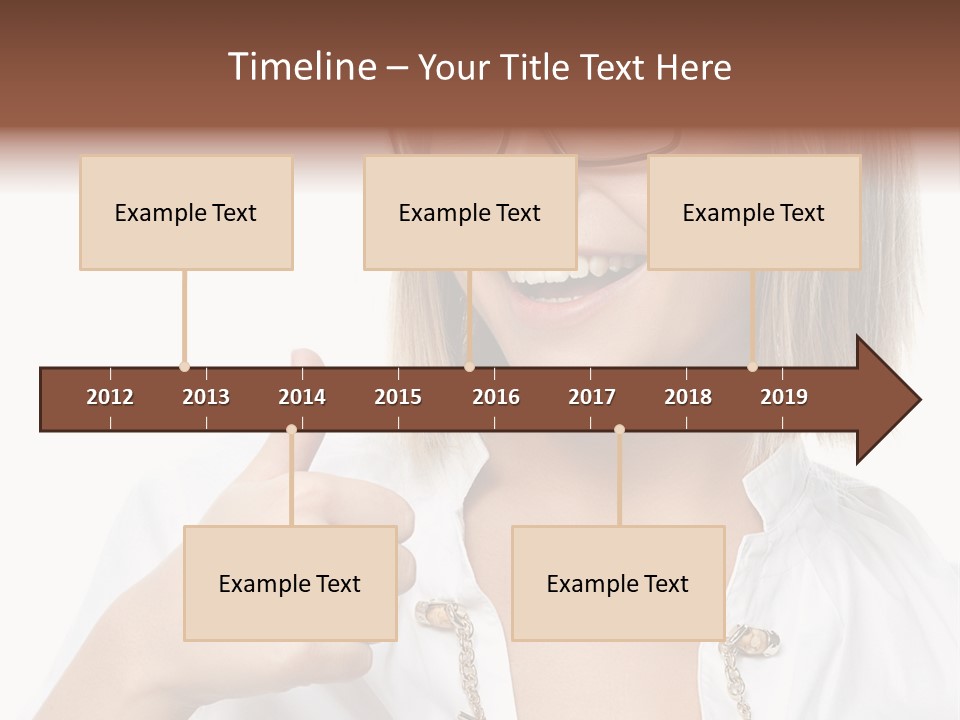 Successful Corporate Smiling PowerPoint Template
