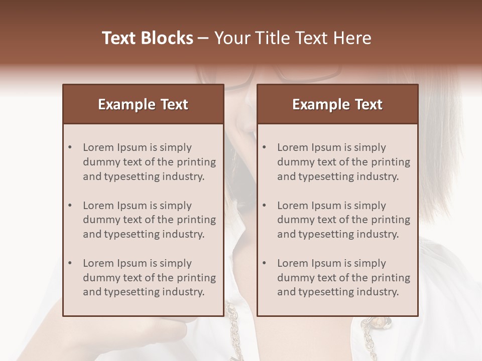 Successful Corporate Smiling PowerPoint Template