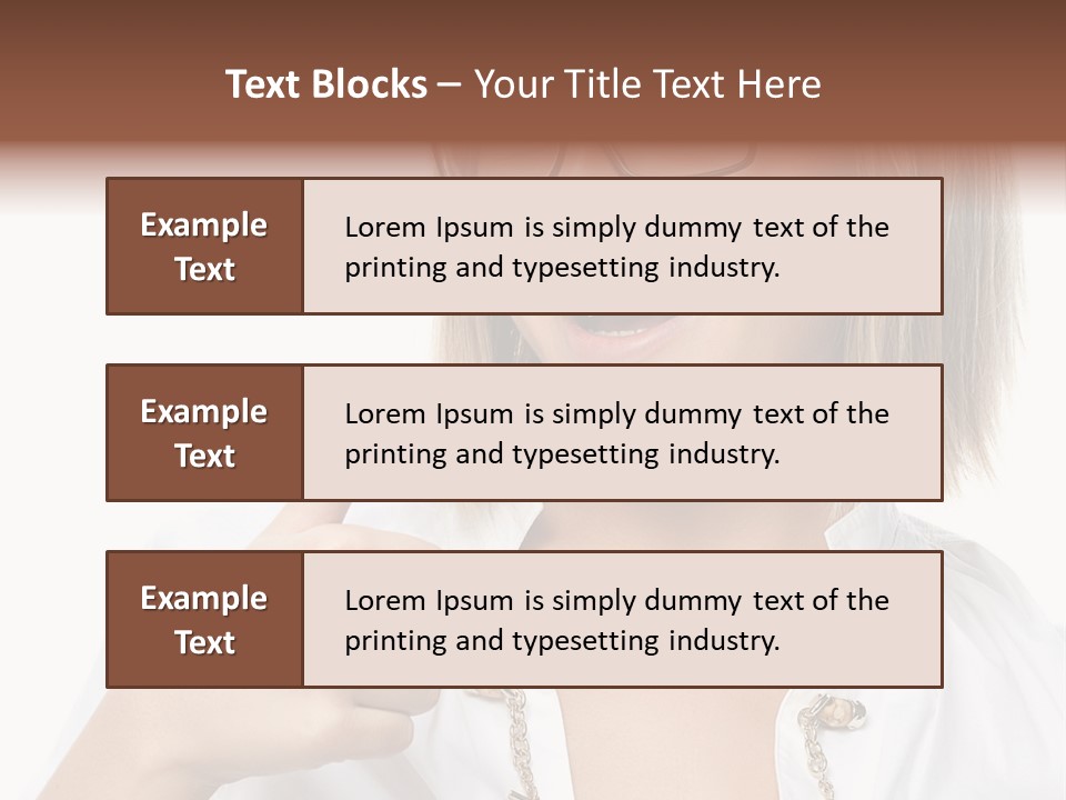Successful Corporate Smiling PowerPoint Template