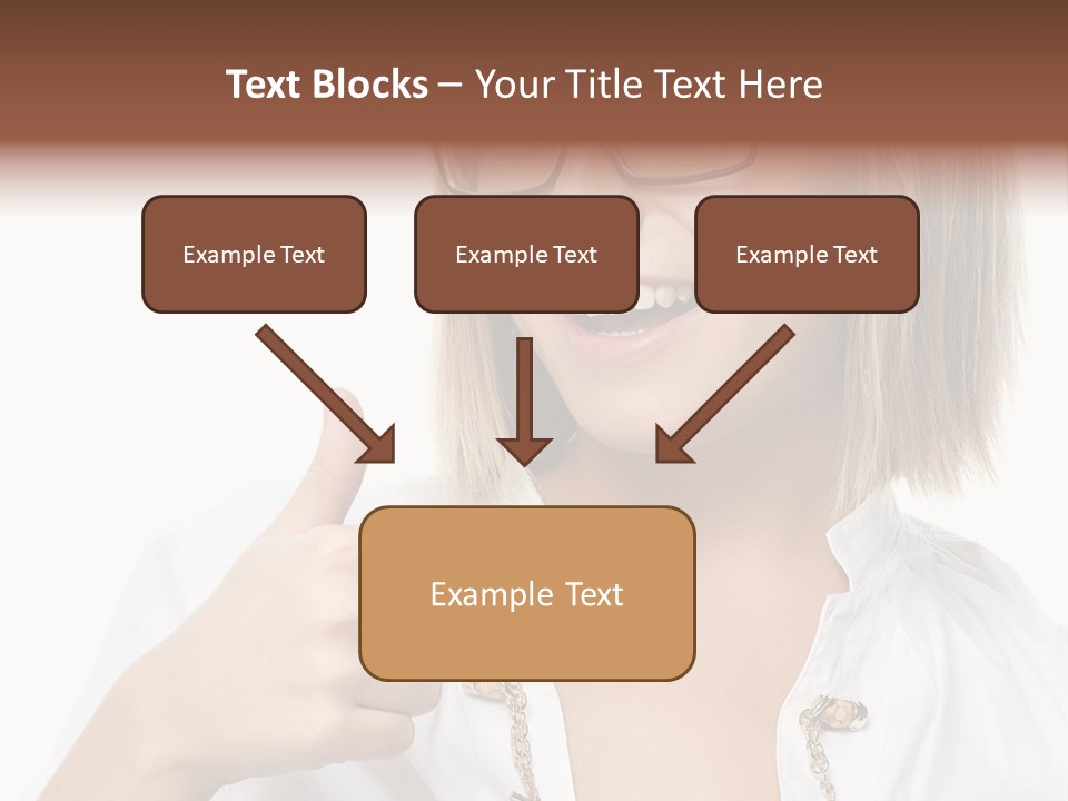 Successful Corporate Smiling PowerPoint Template