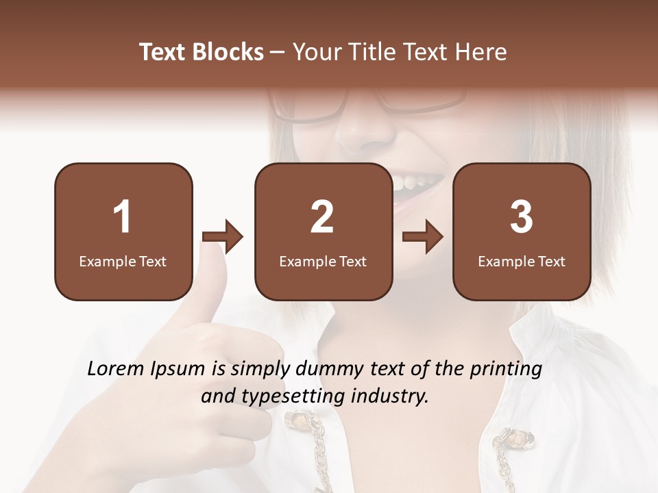 Successful Corporate Smiling PowerPoint Template